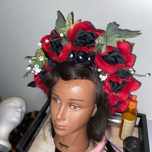 A hand made flower crown